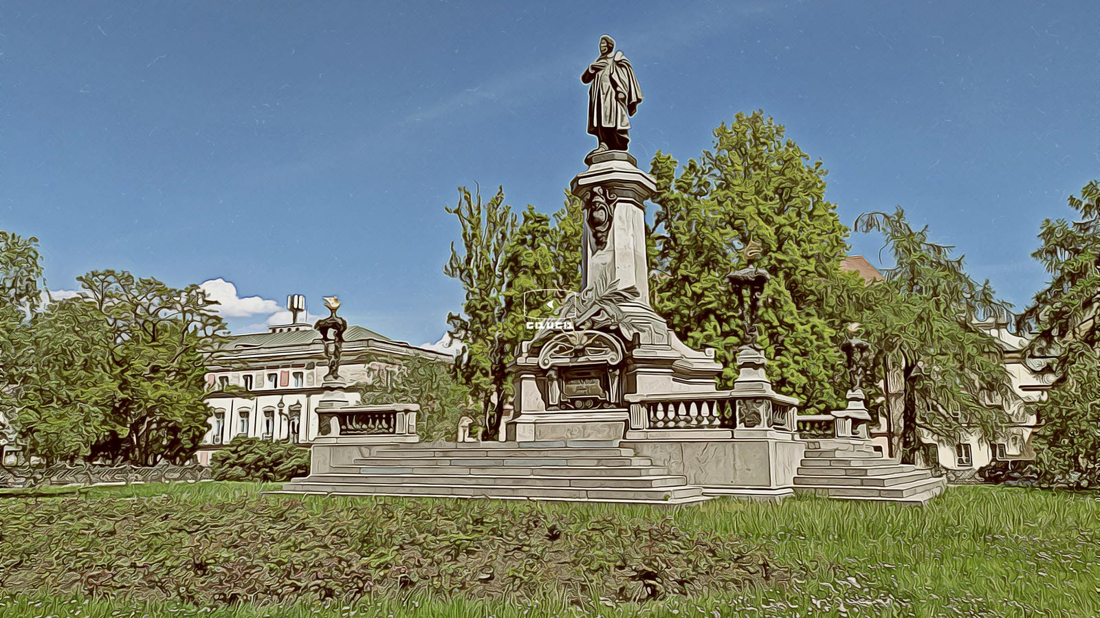 Памятник Адаму Мицкевичу в Варшаве