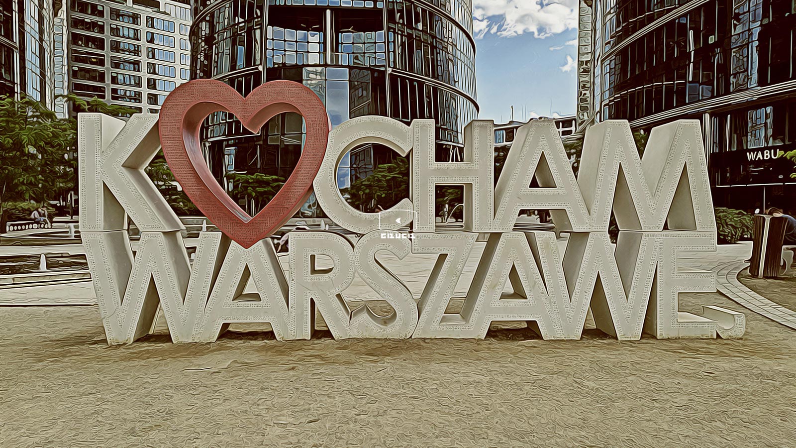 «I Love Warsaw» Sign – культурный символ, расположенный в центре Варшавы