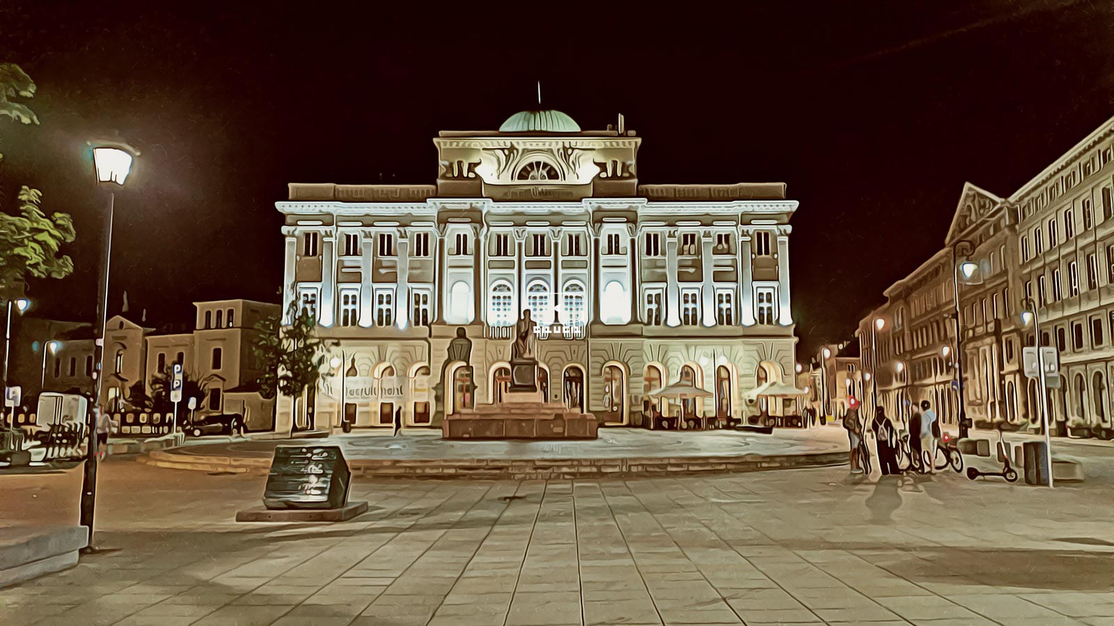 Le Palais Staszic à Varsovie